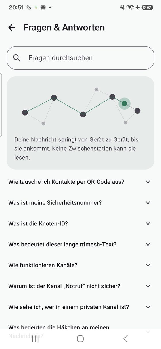 Fragen & Antworten — direkt in der App, auch offline